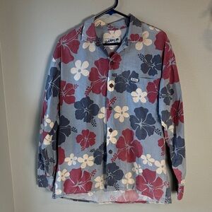 Vintage Local Motion Hawai'i Long sleeve Aloha/Floral Button-Up Shirt